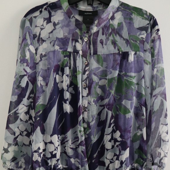 ALFANI Floral Blouse - Picture 3 of 12